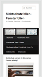 Mobile Screenshot of fensterfolien-online.de